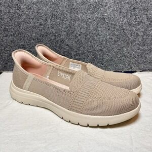 Skechers Slip-ins On The go Flex Camellia Sneakers Size 8.5- Taupe - Flat Casual